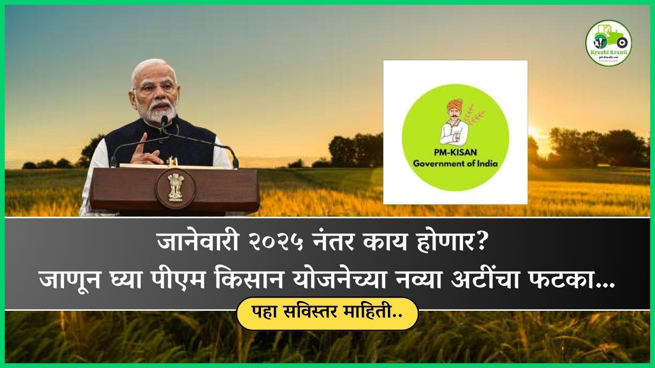 जानेवारी २०२५ नंतर काय होणार? जाणून घ्या पीएम किसान योजनेच्या नव्या अटींचा फटका…